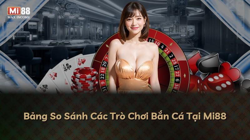 Bảng So Sánh Các Trò Chơi Bắn Cá Tại Mi88